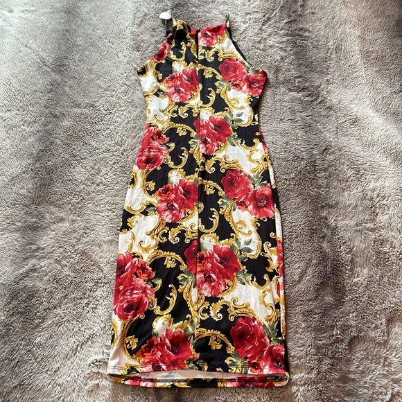 Floral Print Sleeveless Midi Dress 🌹⚜️ - Picture 4 of 5